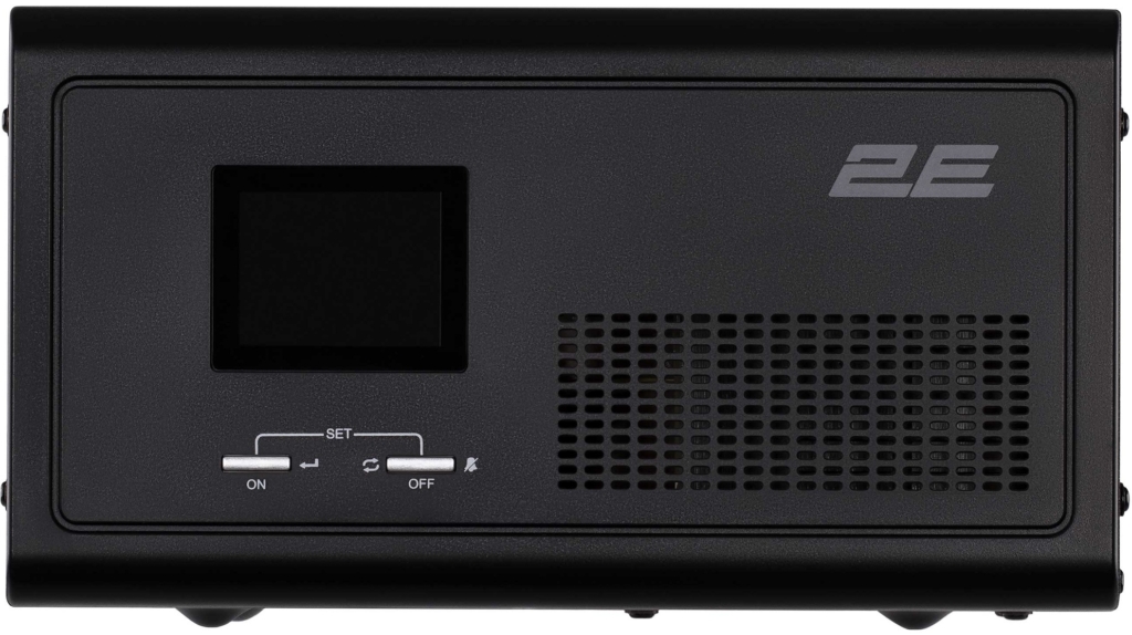 Инвертор 2E HI1000, 1000W, 12V — 230V, LCD, AVR, 2xSchuko + DC output