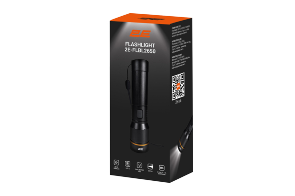 2E Hand lantern rechargeable FLBL2650 USB-C 5000mAh 2000lm 20W 5 lighting modes IP44 0.35kg