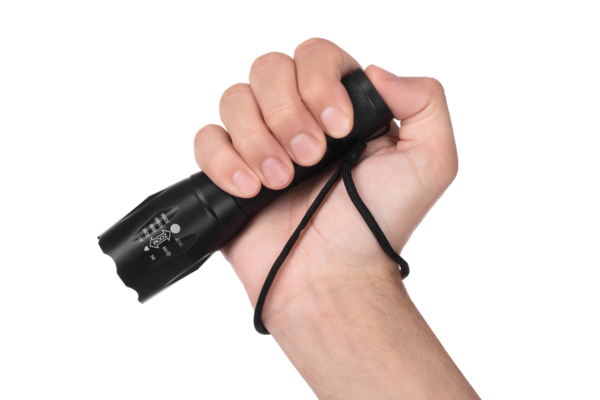 Ліхтар ручний акумуляторний 2E FLYB1812BI Micro-USB 1200мА·год 1200лм 10Вт 4 режими освітлення функція Power Bank IPX4 0.1кг