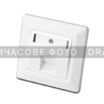 Настенная розетка 2E CАТ 6 FTP, 1xRJ45, 8P8C, для скрытой проводки