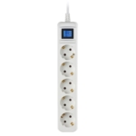 2E Power Strip 5хType F, 3х1.5mm2, 16A, 3m, white
