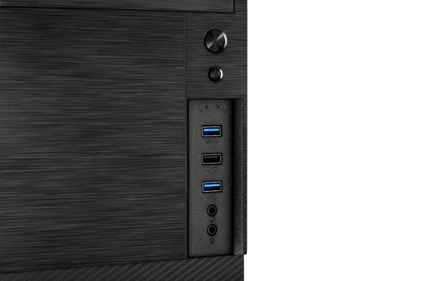 Корпус 2E Alfa E190-3U без БЖ 2xUSB3.0, 1xUSB2.0, VGA 320мм, ATX, чорний