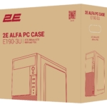Корпус 2E Alfa E190-3U без БЖ 2xUSB3.0, 1xUSB2.0, VGA 320мм, ATX, чорний