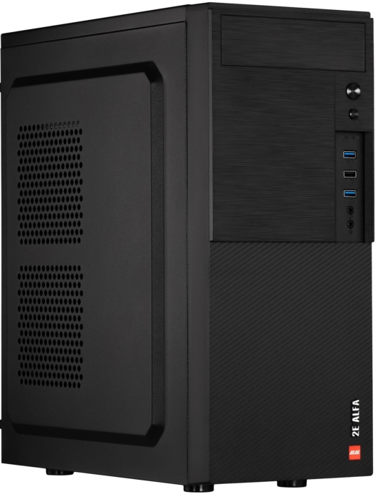 Корпус 2E Alfa E190-3U без БП 2xUSB3.0, 1xUSB2.0 VGA 320мм ATX чёрный