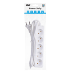 2E Power Strip 5хType C, 2х1mm2, 10A, 3m, white