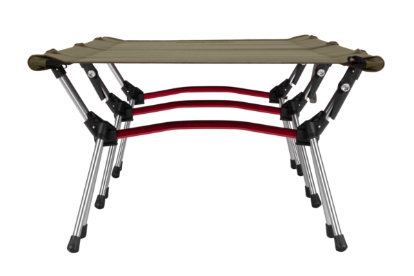 2E Tactical Folding bed FB Lite with height adjustment, 195x65x18-38cm, 3kg, green