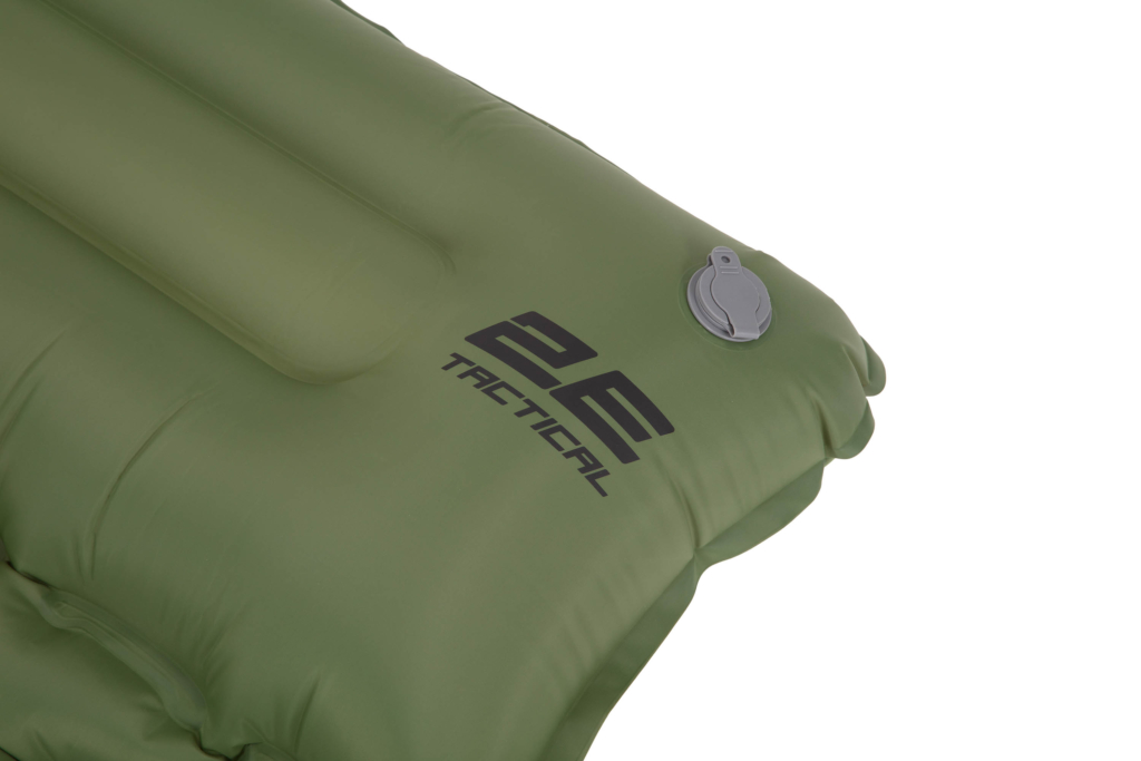 2E Tactical Inflatable sleeping folding mat, air pump system, green