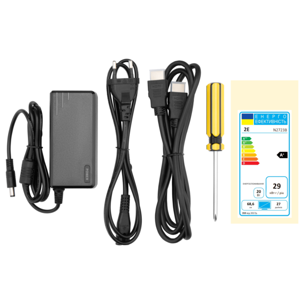 Монитор 2E 27″ N2723B D-Sub, HDMI, IPS, 75Hz, Pivot