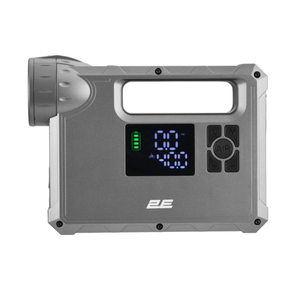 2E Pitman Jump Starter and charger portable, 400А/1000А, 10000 мА/37 W·h, power bank, compressor, flashlight, 1xUSB-A, case