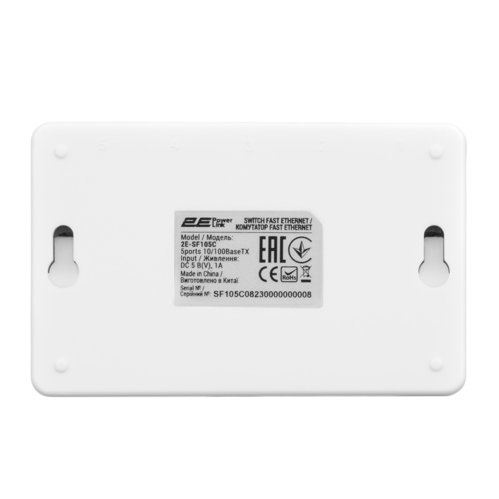 2E PowerLink Switch SF105C 5xFE, Unmanaged