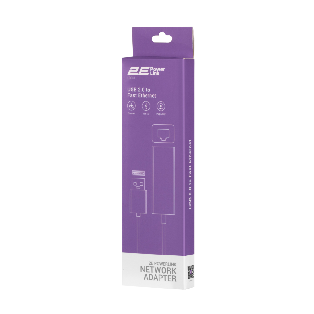Сетевой адаптер 2E PowerLink LD318 1xFE, USB