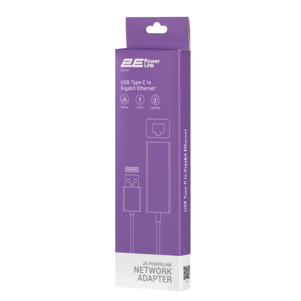 2E PowerLink Network Adapter U2085T 1xGE, USB TypeC