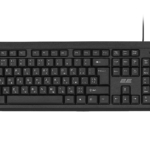 Клавіатура мембранна 2E KS108 104key, USB-A, EN/UK, чорний