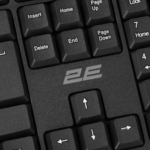 Клавіатура мембранна 2E KS108 104key, USB-A, EN/UK, чорний
