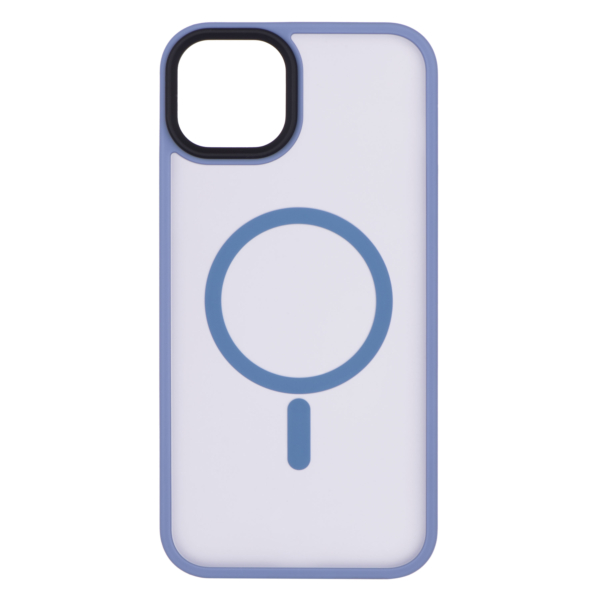 2Е Basic case for iPhone 15 Plus, Soft Touch MagSafe Cover, Light Blue