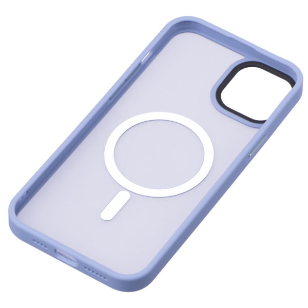 2Е Basic case for iPhone 15 Plus, Soft Touch MagSafe Cover, Light Blue