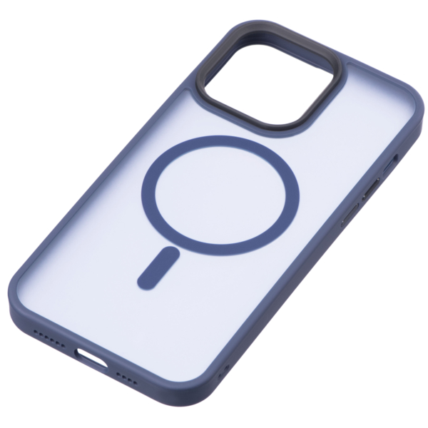 Чехол 2Е Basic для iPhone 15 Pro, Soft Touch MagSafe Cover, Dark Blue