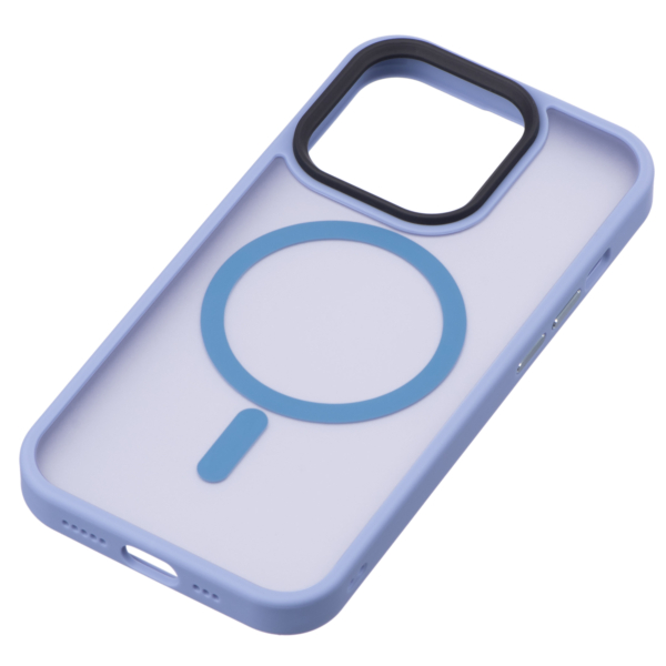 2Е Basic case for iPhone 15 Ultra, Soft Touch MagSafe Cover, Light Blue