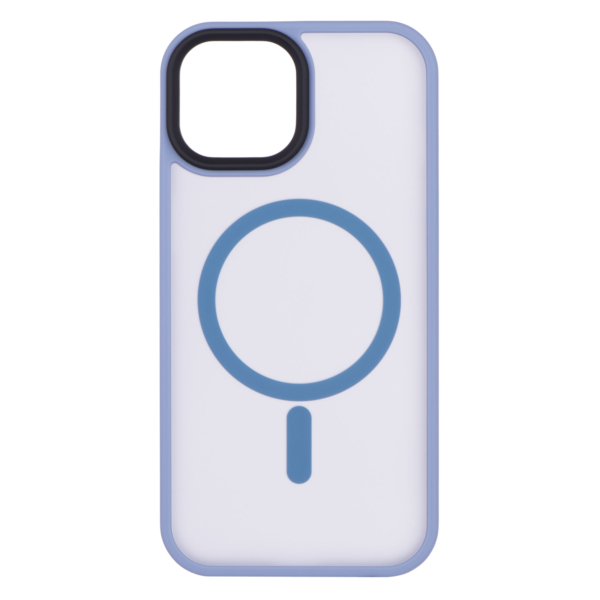 2Е Basic case for iPhone 15, Soft Touch MagSafe Cover, Light Blue