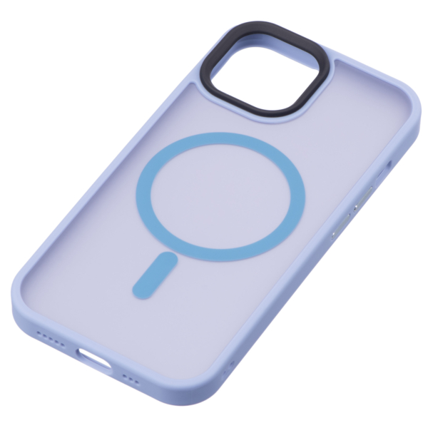2Е Basic case for iPhone 15, Soft Touch MagSafe Cover, Light Blue