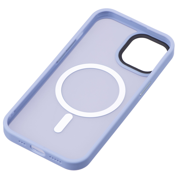 2Е Basic case for iPhone 15, Soft Touch MagSafe Cover, Light Blue