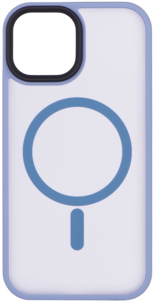 2Е Basic case for iPhone 15, Soft Touch MagSafe Cover, Light Blue