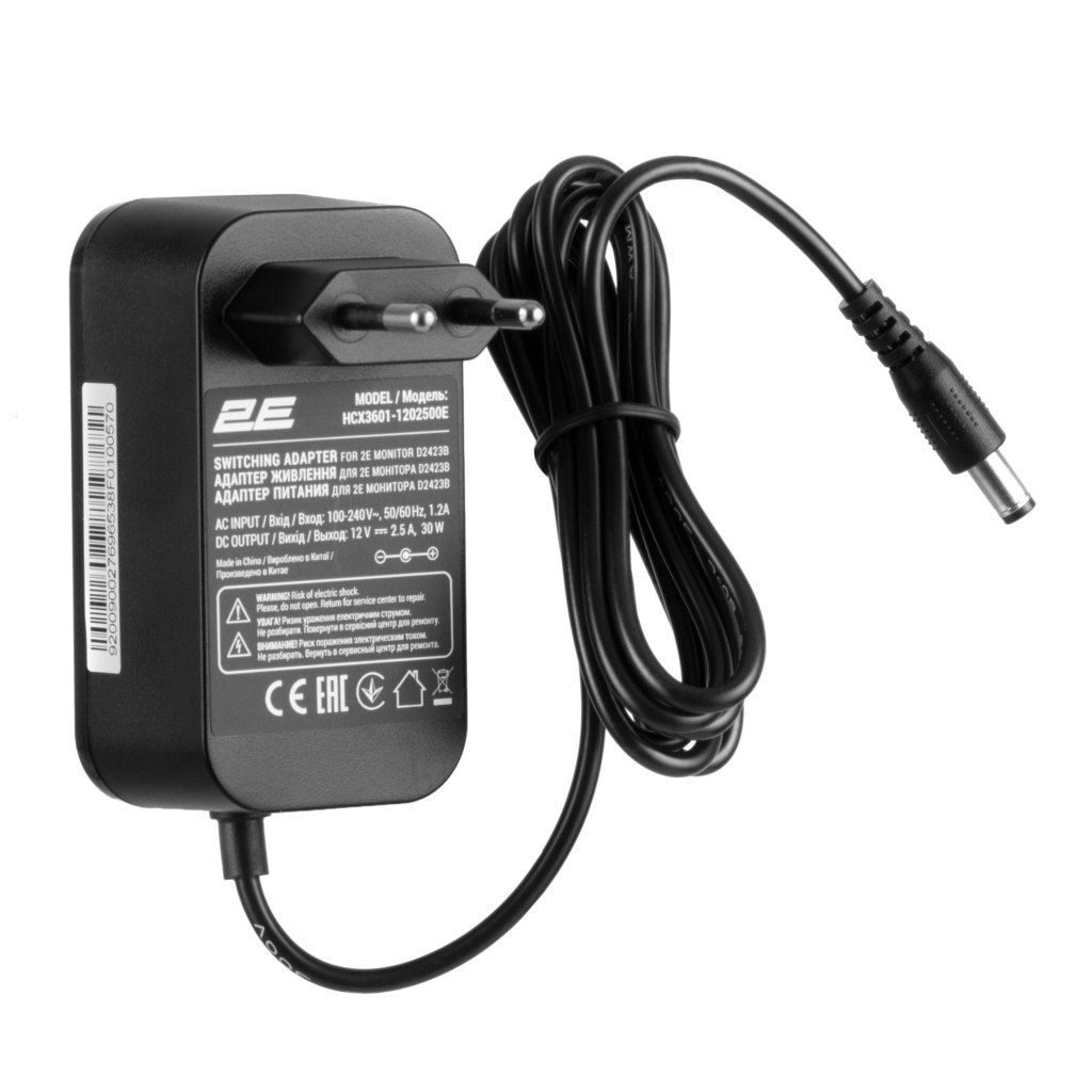 Монітор 2E 23.8″ D2423B D-Sub, HDMI, MM, IPS, 75Hz, FreeSync