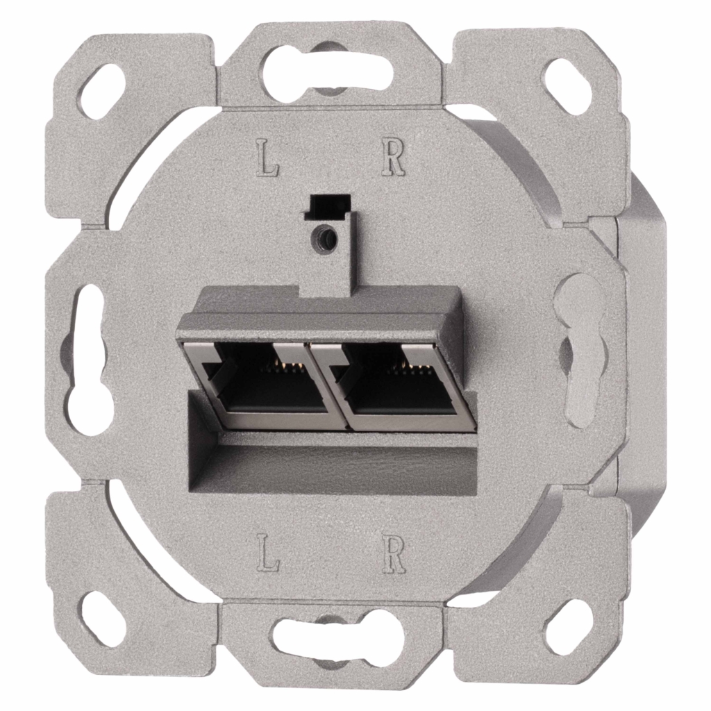 Front fase panel  2х Keystone 80×80 with grounding