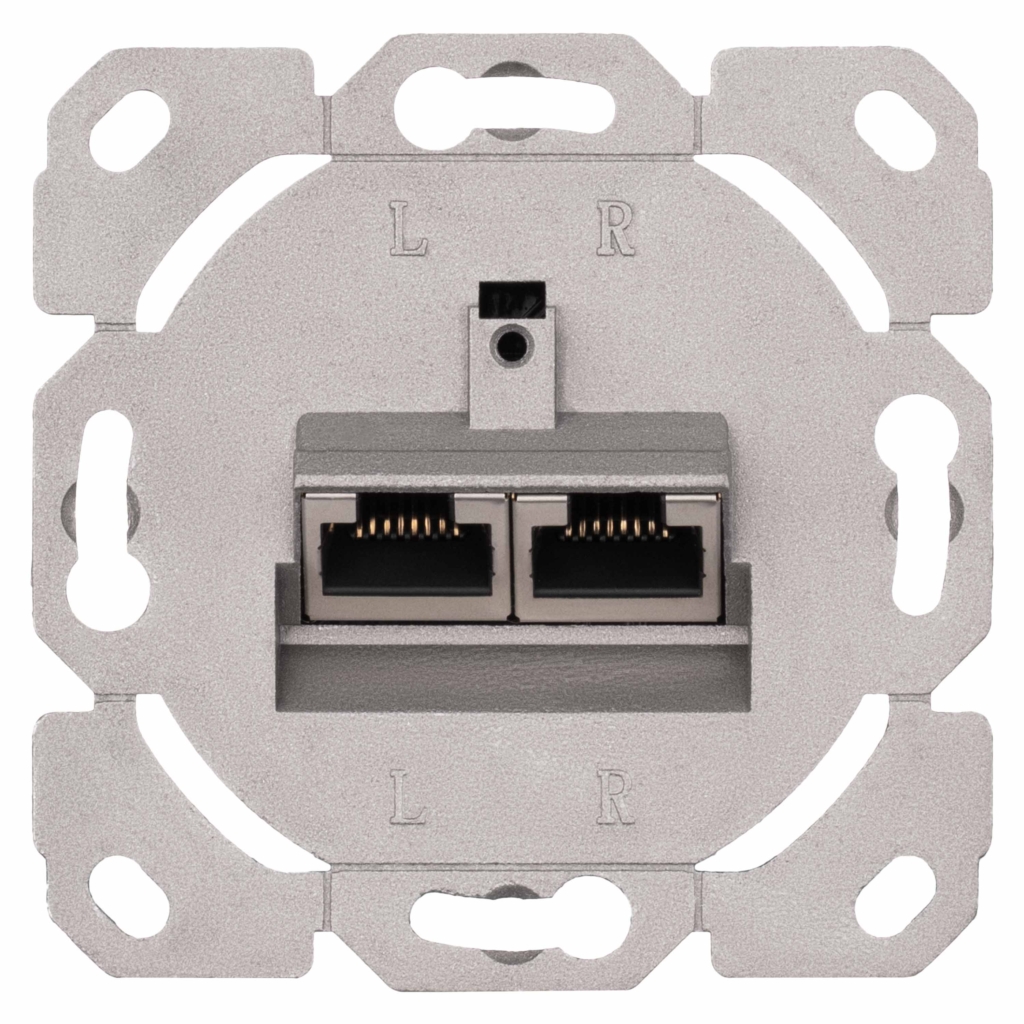 Front fase panel  2х Keystone 80×80 with grounding