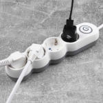 2E Power Strip Plus 4хType F, 3х1mm2, 10A, 3m, white-grey