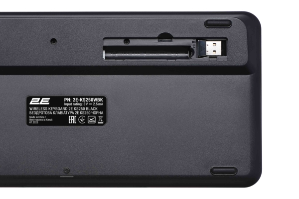 2E Keyboard membrane KS250 84key, WL/BT, EN/UK, black-grey