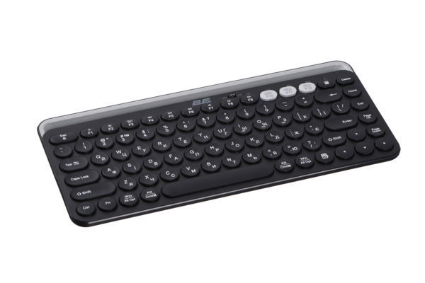 2E Keyboard membrane KS250 84key, WL/BT, EN/UK, black-grey