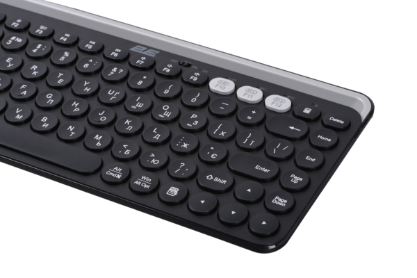 2E Keyboard membrane KS250 84key, WL/BT, EN/UK, black-grey