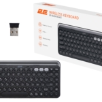 2E Keyboard membrane KS250 84key, WL/BT, EN/UK, black-grey