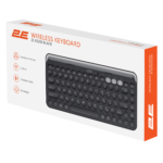 2E Keyboard membrane KS250 84key, WL/BT, EN/UK, black-grey