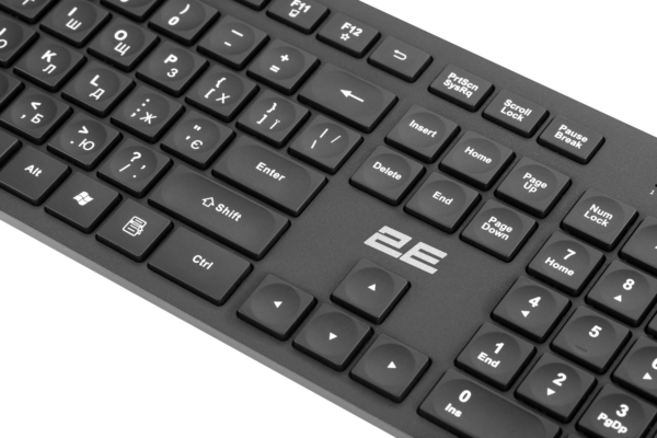 Комплект клавиатура и мышь 2E MK420 WL, EN/UK, чёрный