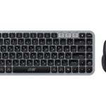 Комплект клавиатура и мышь 2E MK430 WL/BT, EN/UK, серо-чёрный