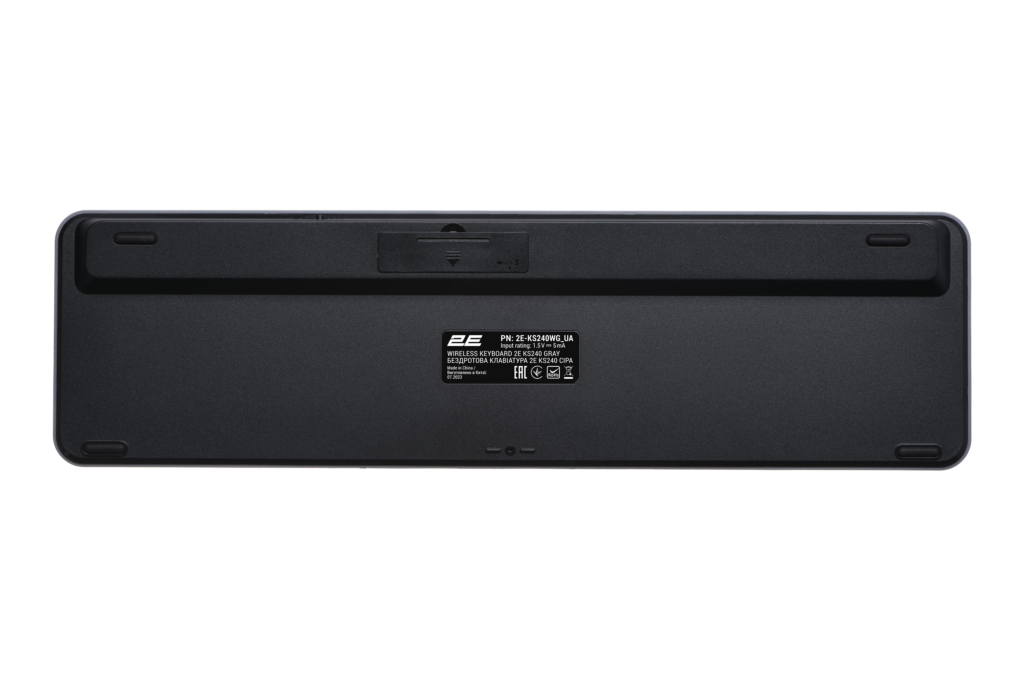 Комплект клавіатура та миша 2E MK440 WL/BT, EN/UK, сіро-чорний