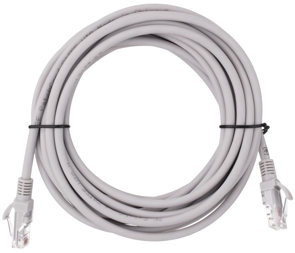 Патч-корд 2E САТ 5e, UTP, 5м, 26AWG, RJ45, 7/0.16, Cu, LSZH, серый