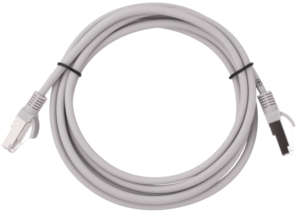 Патч-корд 2E САТ 5e, FTP, 2м, 26AWG, RJ45, 7/0.16, Cu, LSZH, сірий