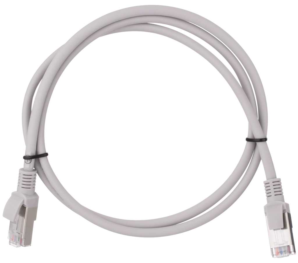 Patch cord  2E Cat 5e,FTP,RJ45, 26AWG ,7/0.16 Cu, 0.50 m, LSZH,Grey