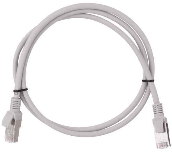 Патч-корд 2E САТ 5e, FTP, 0.50м, 26AWG, RJ45, 7/0.16, Cu, LSZH, сірий