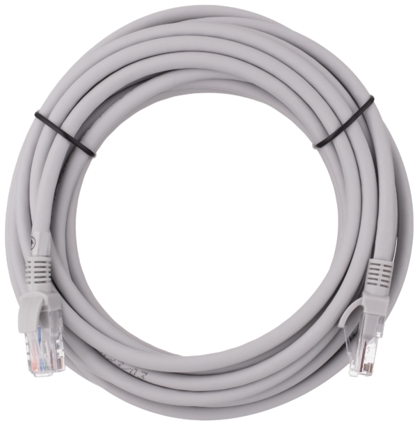 Патч-корд 2E САТ 6, UTP, 5м, 26AWG, RJ45, 7/0.16, Cu, LSZH, сірий