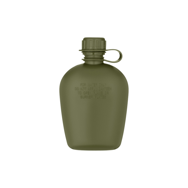 2E Tactical Фляга тактична у чохлі Flask WB01, 1л, з кружкою для їжі, олива
