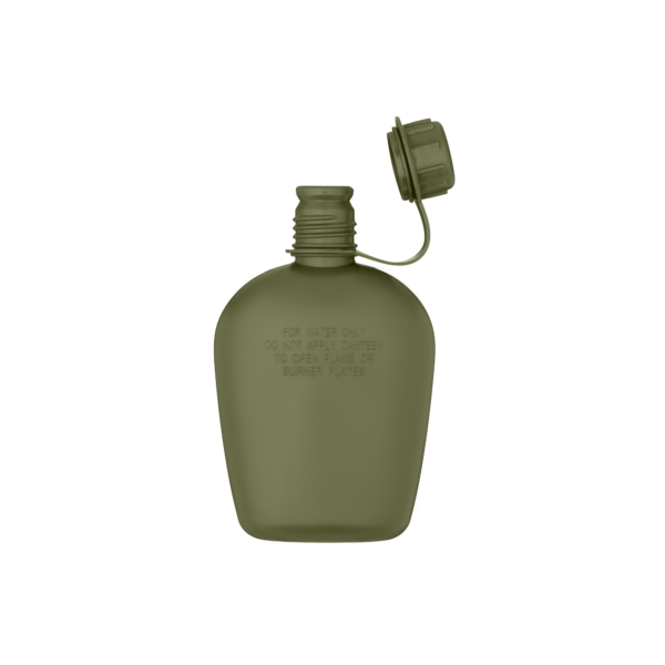 2E Tactical Фляга тактична у чохлі Flask WB01, 1л, з кружкою для їжі, олива