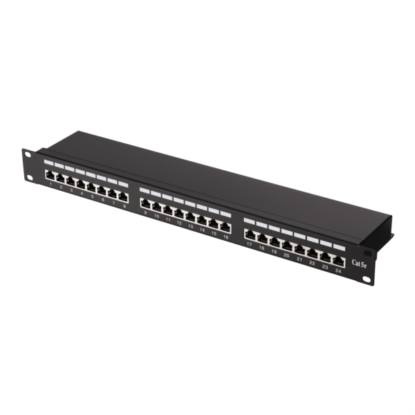 Патч-панель 2E САТ 5e, FTP, 19″, 1U, 24 порта, собранная
