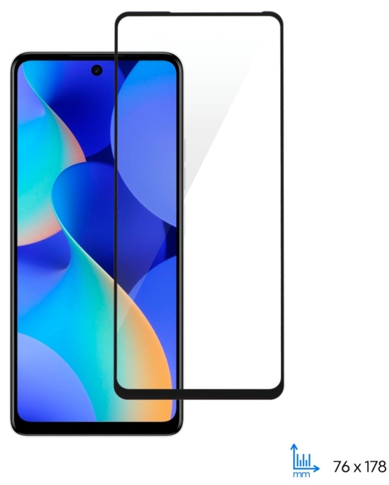 Защитное стекло 2E для TECNO Spark 10 Pro (KI7), 2.5D FCFG, (1 Pack), черная рамка
