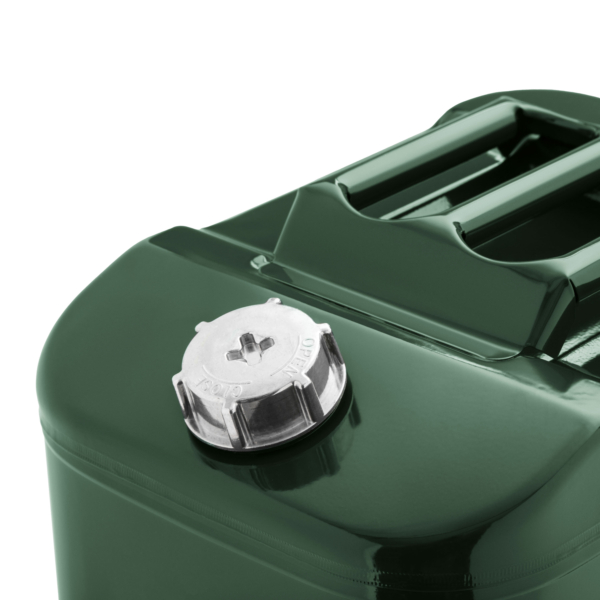 2E Jerry cans vertical 30L, metal 0.8mm, 4.4kg, green