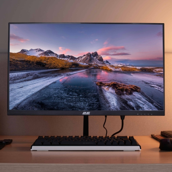 Монитор 2E 23.8″ D2423B D-Sub, HDMI, MM, IPS, 75Hz, FreeSync