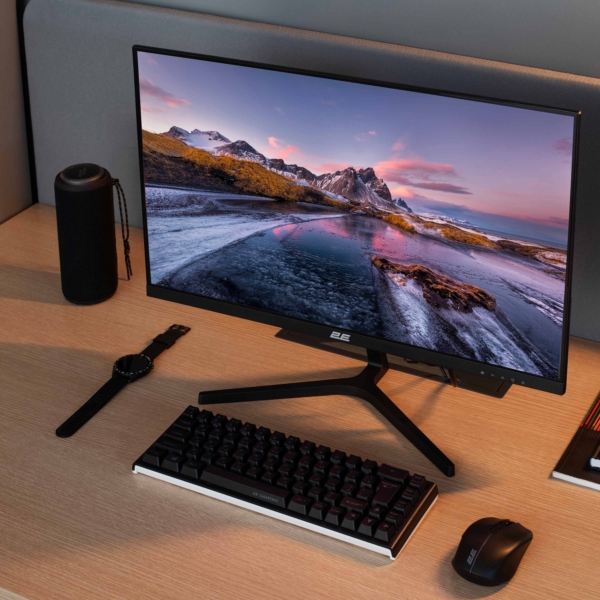 Монитор 2E 23.8″ D2423B D-Sub, HDMI, MM, IPS, 75Hz, FreeSync